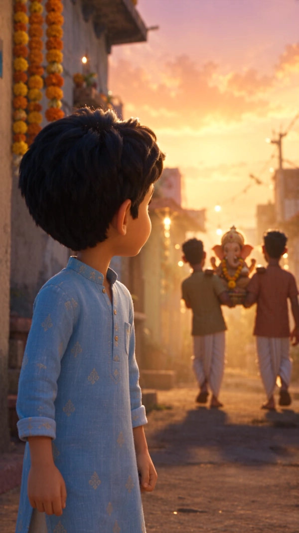 The Boy’s Little Clay Ganesha – Ganesh Chaturthi Short Video