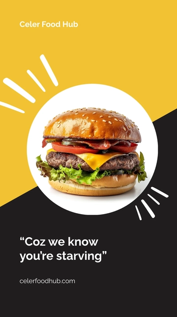 Free Fast Food Instagram Story Template to Edit Online