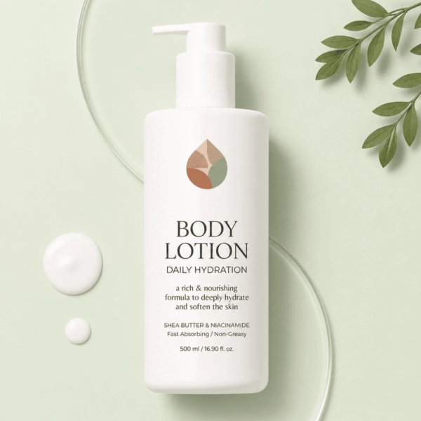 Free Body Lotion Flat Lay Template to Edit Online