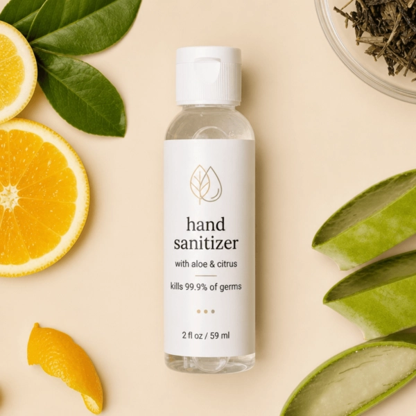 Free Hand Sanitizer Flat Lay Template to Edit Online