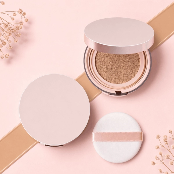 Free Pink Cushion Foundation Flat Lay Template to Edit Online