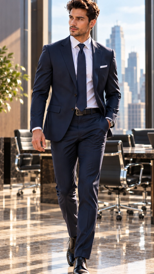 Free Executive Suit AI Virtual Try On Image Template to Edit Online