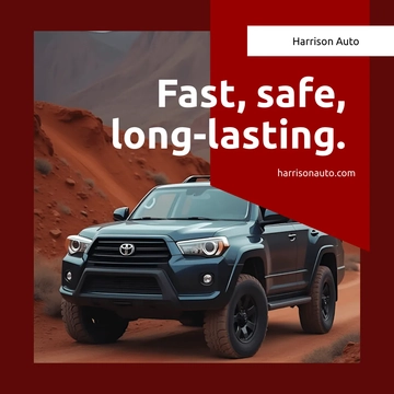 Free Automotive Instagram Ad Template to Edit Online
