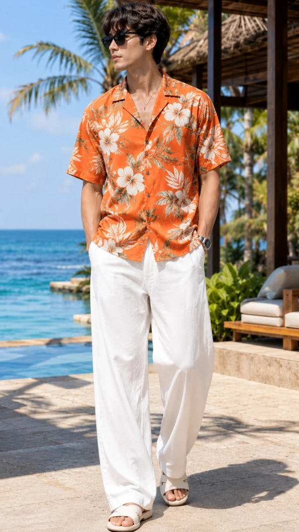 Free Vacation Outfit Men Virtual Try-On to Edit Online