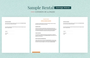 Sample Rental Damage Waiver Template