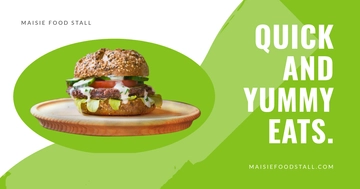 Free Food Stall Facebook Post Template to Edit Online
