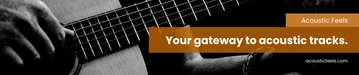 Free Guitar Music Soundcloud Banner Template to Edit Online