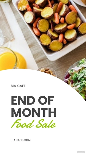 Free Food Sale Whatsapp Post Template to Edit Online