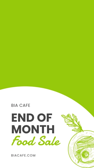 Free Food Sale Snapchat Geofilter Template to Edit Online