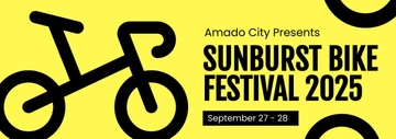 Free Bikefest Tumblr Banner Template to Edit Online