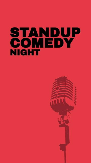 Free Standup Comedy Whatsapp Story Template to Edit Online