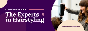 Free Beauty Salon Tumblr Banner Template to Edit Online