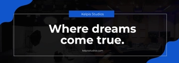 Free Studio Tumblr Banner Template to Edit Online