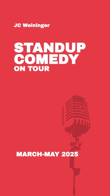 Free Standup Comedy Facebook Story Template to Edit Online