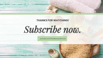 Free Beauty Skincare YouTube End Screen Template to Edit Online