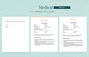 Medical Waiver Template