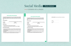 Social Media Photo Waiver Template