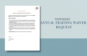 Annual Training Waiver Request Template