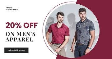 Free Men's Apparel Facebook Shop Ad Template to Edit Online