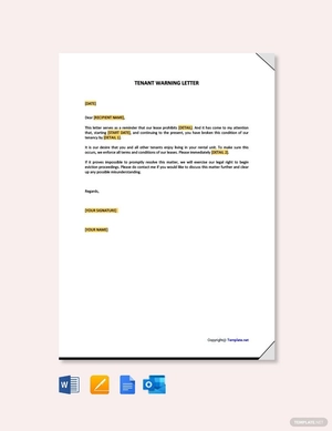 Tenant Warning Letter