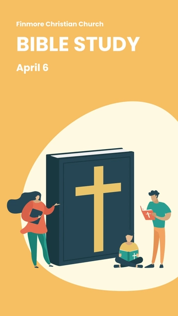 Free Bible Study Whatsapp Post Template to Edit Online