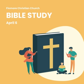 Free Bible Study Linkedin Post Template to Edit Online