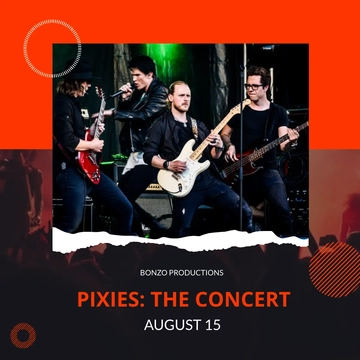 Free Concert Announcement Linkedin Post Template to Edit Online