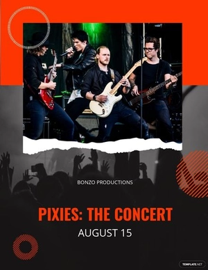 Concert Announcement Flyer Template