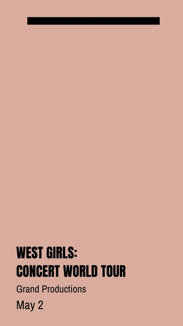 Free Concert Tour Snapchat Geofilter Template to Edit Online