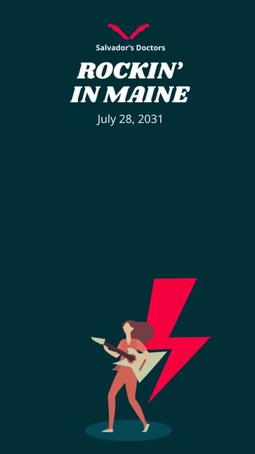Free Rock Concert Instagram Story Template to Edit Online