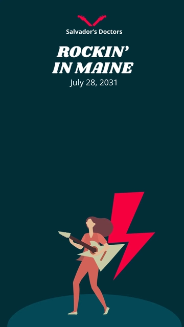 Free Rock Concert Snapchat Geofilter Template to Edit Online