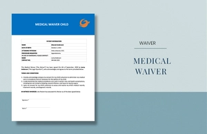 Medical Waiver Child Template