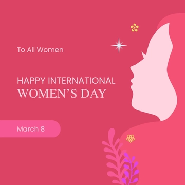 Free Happy International women's day Instagram Post Template to Edit Online