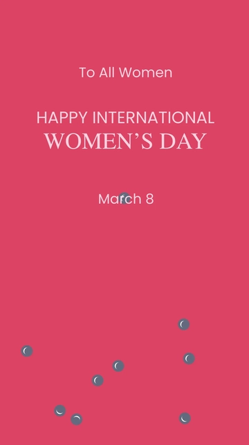 Free Happy International women's day Instagram Story Template to Edit Online