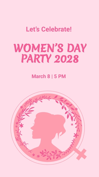 Free Women's Day Celebration Whatsapp Post Template to Edit Online