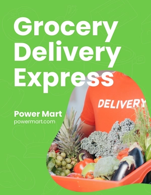 Grocery Delivery Flyer Template