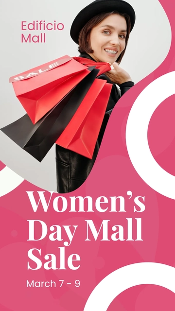 Free Women's Day Promotion Whatsapp Post Template to Edit Online