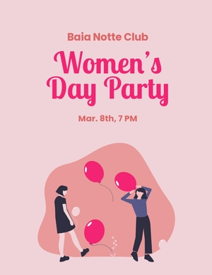 Women's Day Party Flyer Template