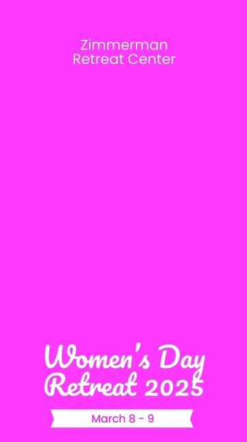Free Women's Retreat Snapchat Geofilter Template to Edit Online