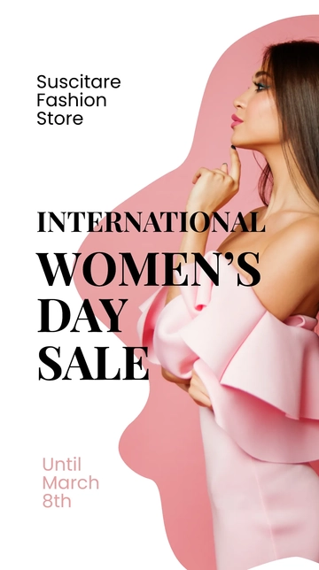 Free International Women's Day Sale Instagram Story Template to Edit Online