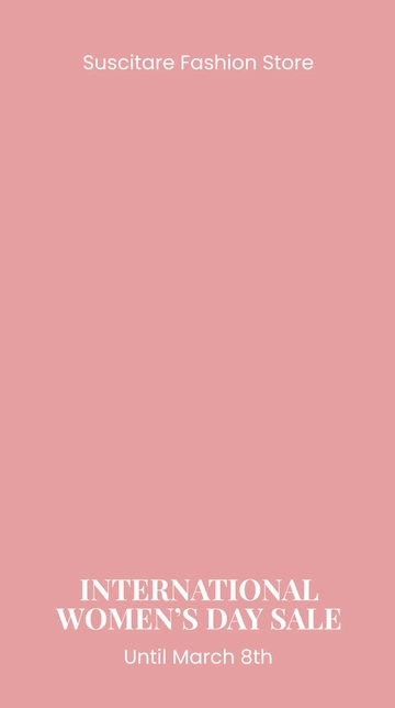 Free International Womens Day Sale Snapchat Geofilter Template to Edit Online