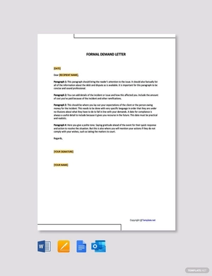 Formal Demand Letter