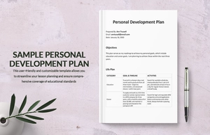 Sample Personal Development Plan Template