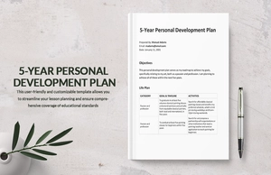 5-Year Personal Development Plan Template