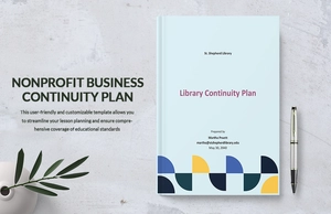 Nonprofit Business Continuity Plan Template