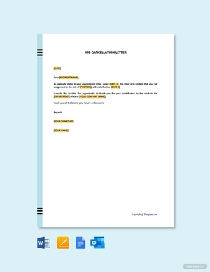 Job Cancellation Letter