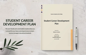 Student Career Development Plan Template