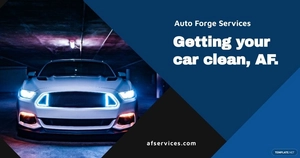 Free Car Wash Business Facebook Post Template to Edit Online