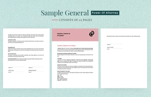 Sample General Power Of Attorney Template