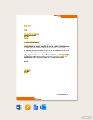 Response Letter to a Complaint
